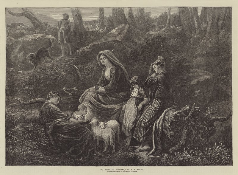 A Highland Pastoral, i utstillingen til Royal Academy av Phillip Richard Morris