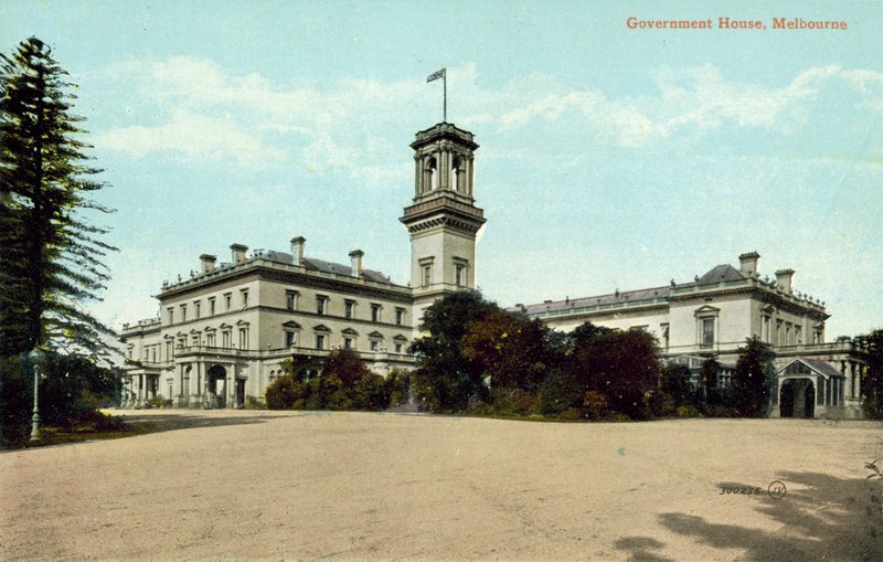 Government House, Melbourne (fargebilde) av Photographer Australian