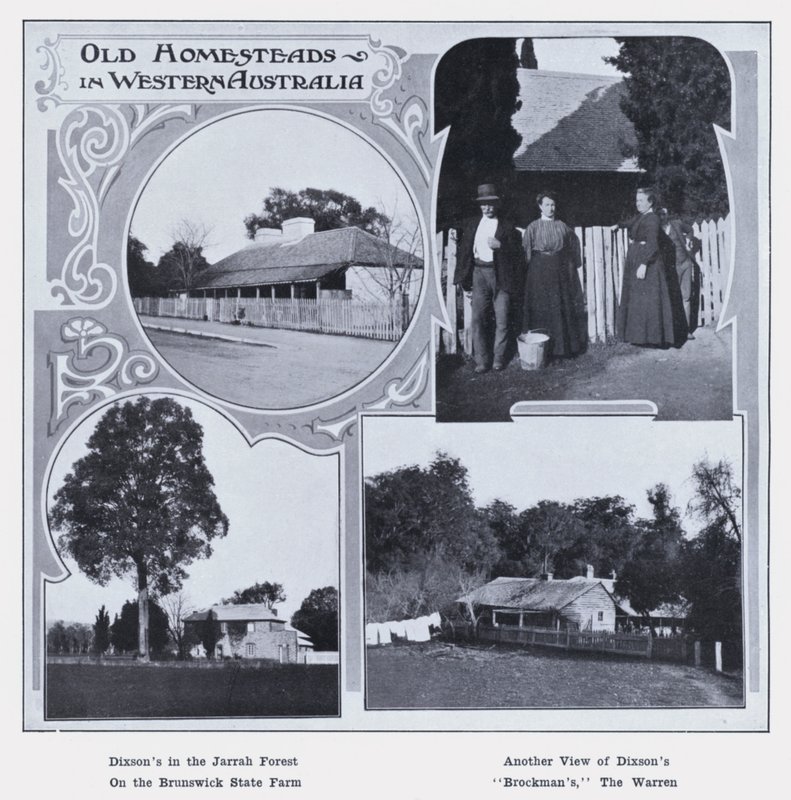 Old Homesteads i Vest-Australia (s/hvitt bilde) av Photographer Australian