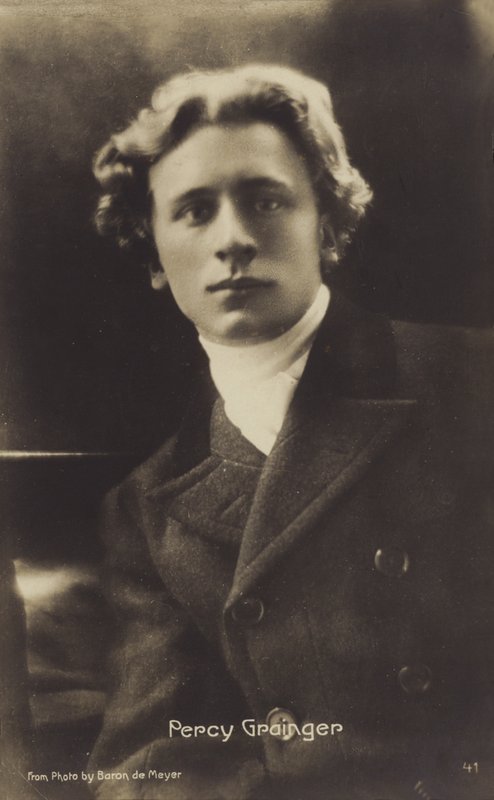 Percy Grainger, australskfødt komponist, arrangør og pianist (1882–1961) (s/h-foto) av Photographer Australian