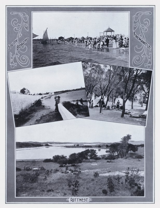 South Beach, Fremantle, Rottnest (s/hvitt bilde) av Photographer Australian