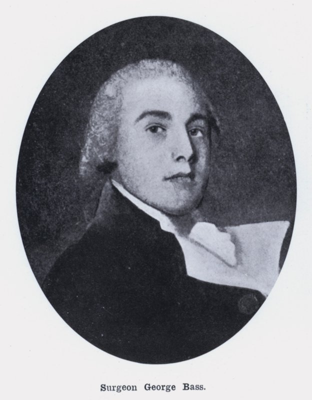 Kirurg George Bass (s/hvitt bilde) av Photographer Australian