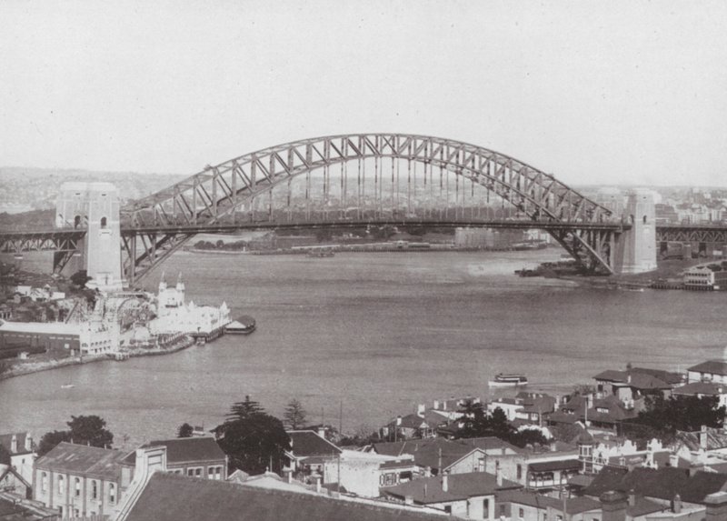 Sydney Harbour Bridge (s/hvitt bilde) av Photographer Australian