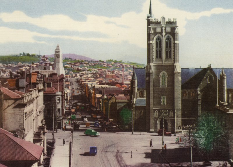 Tasmania: Murray Street, Hobart (fargebilde) av Photographer Australian