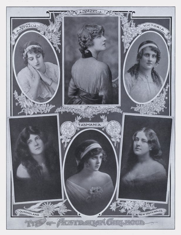 Typer australsk jenteskap (s/hvitt-bilde) av Photographer Australian