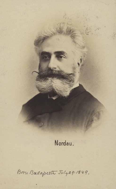 Max Nordau (1849–1923), ungarsk sionistisk leder og forfatter (s/h-foto) av Photographer Austrian