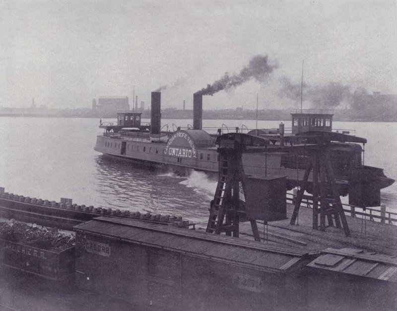 Canada: Transfer Steamer mellom Windsor og Detroit (s/hvitt bilde) av Photographer Canadian
