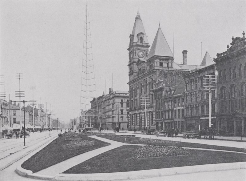 King Street, Hamilton (s/hvitt bilde) av Photographer Canadian