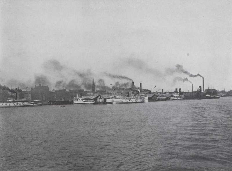 The Harbour Front, Toronto (s/hvitt bilde) av Photographer Canadian