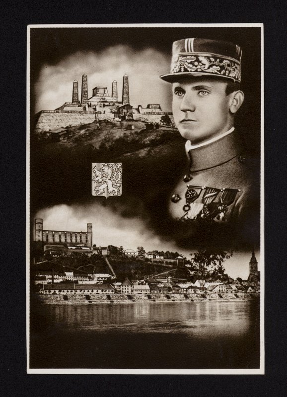 Milan Ratislav Stepanik , slovakisk soldat som tjenestegjorde som general i den franske hæren i første verdenskrig og som krigsminister for Tsjekkoslovakia (s/hv-bilde) av Photographer Czech