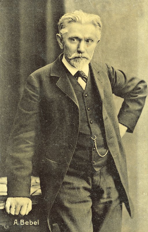 August Bebel , tysk sosialistisk politiker (s/hvitt bilde) av Photographer German