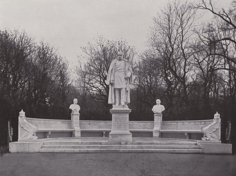 Monument i Sieges-Allee, Wilhelm Der Grosse (s/hv-bilde) av Photographer German