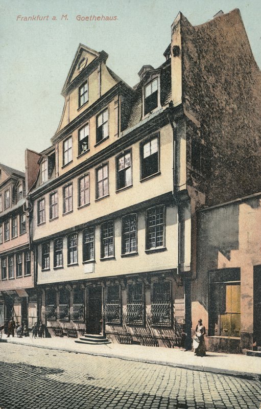Goethe House, Frankfurt (fargebilde) av Photographer German