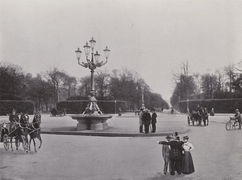 I Tiergarten, Big Star (s/hvitt bilde) av Photographer German