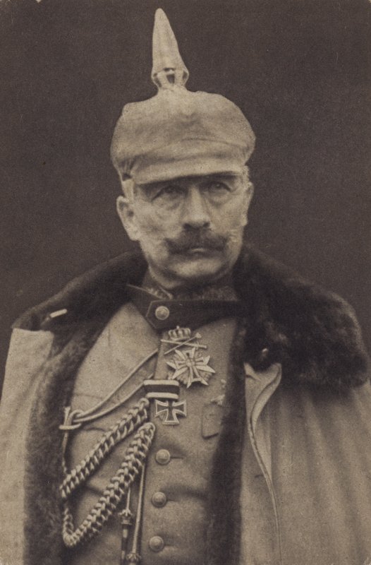 Kaiser Wilhelm II av Tyskland i militæruniform (s/hv-bilde) av Photographer German