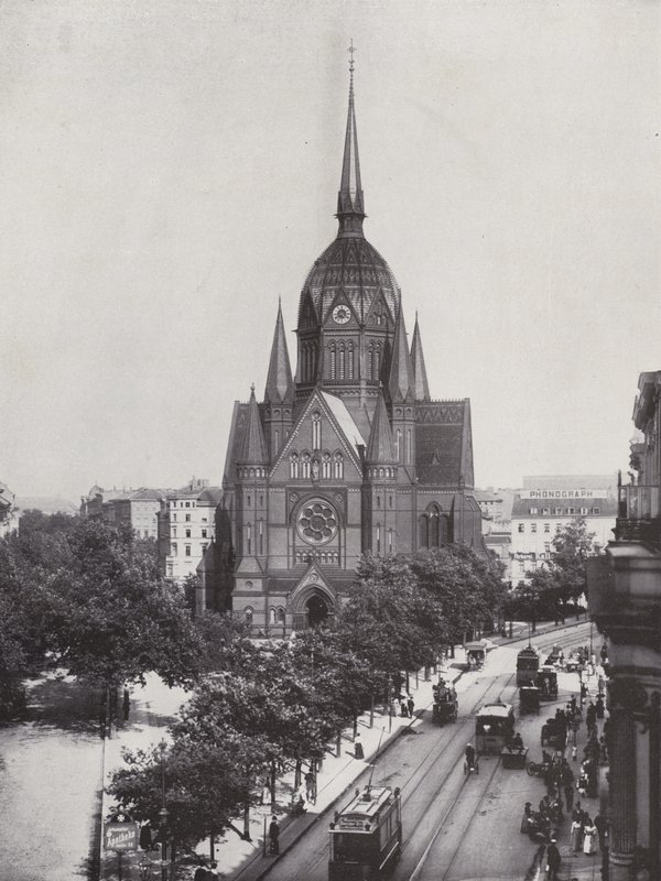 Det hellige kors kirke (s/hvitt bilde) av Photographer German