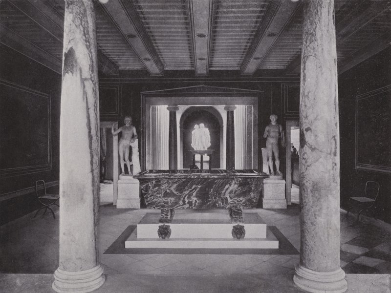 Potsdam, Charlottenhof, Romische Bader (s/hvitt bilde) av Photographer German
