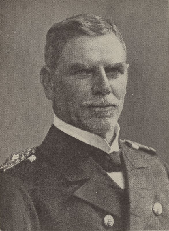 Viseadmiral Maximilian von Spee, sjef for den tyske marinens Øst-Asia-skvadron under første verdenskrig (s/hv-bilde) av Photographer German
