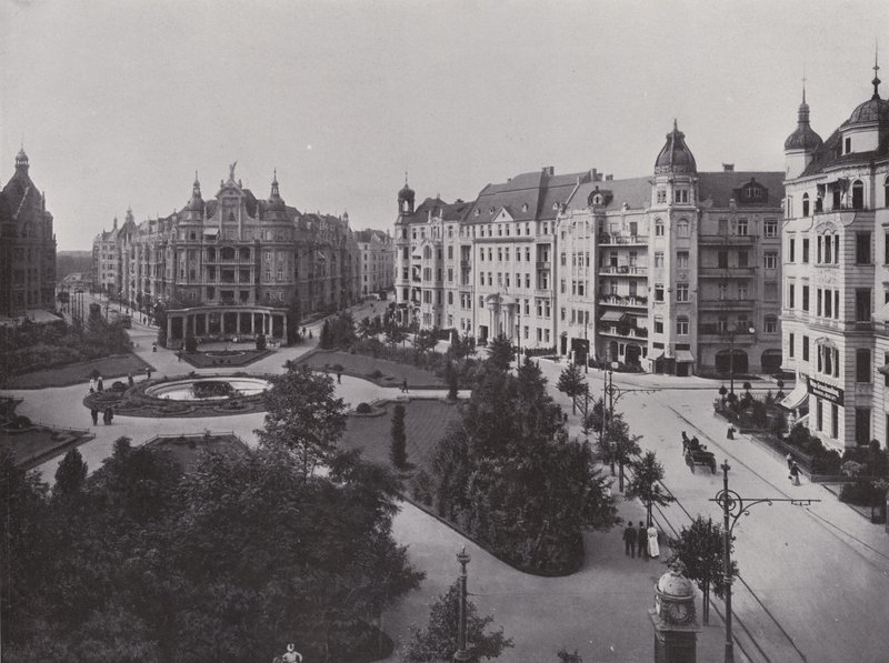 Viktoria Luise-Platz (s/hvitt bilde) av Photographer German