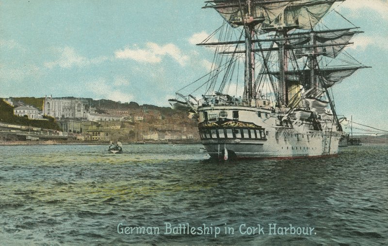 Tysk slagskip i Cork Harbour, Irland (bilde) av Photographer Irish