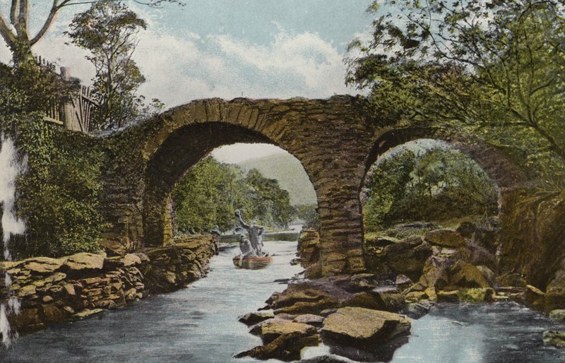 Sør-Irland: The Old Weir Bridge (Shooting the Rapids), Killarney (farget bilde) av Photographer Irish