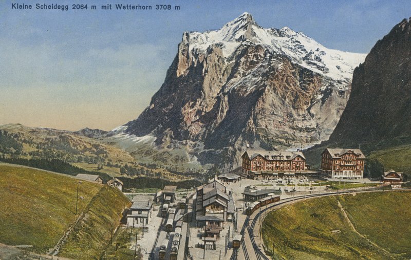 Kleine Scheidegg, Sveits (fargebilde) av Photographer Swiss