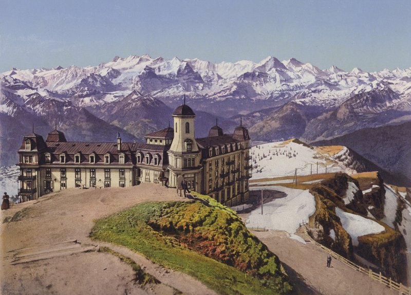 Rigikulm u die Berneralpen (fargefoto) av Photographer Swiss