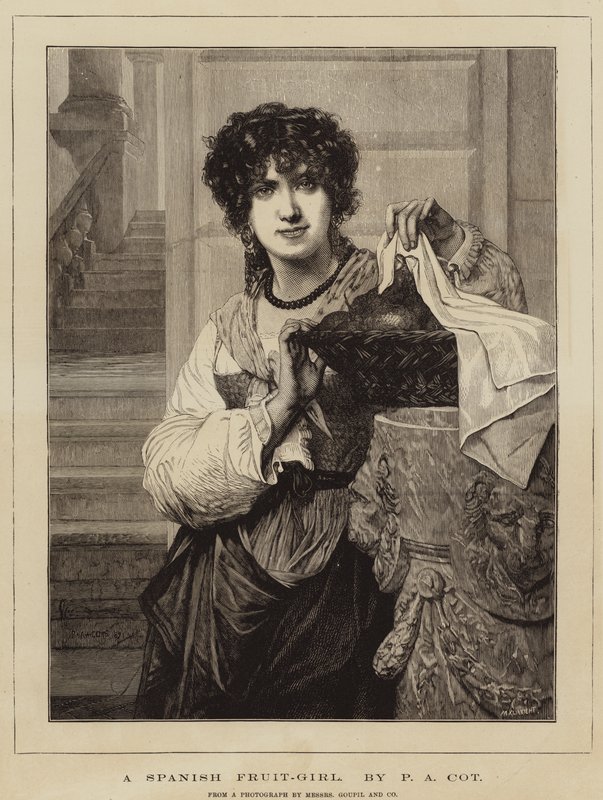 En spansk frukt-jente av Pierre Auguste Cot