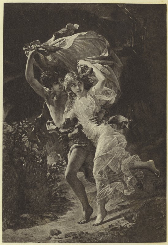 Stormen av Pierre Auguste Cot (fotogravyr) av Pierre Auguste Cot