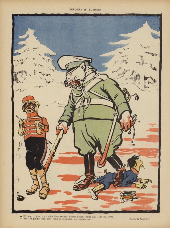 Business er business. Illustrasjon for Le Rire av Pierre Georges Jeanniot