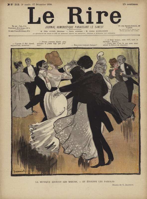 Illustrasjon for Le Rire av Pierre Georges Jeanniot