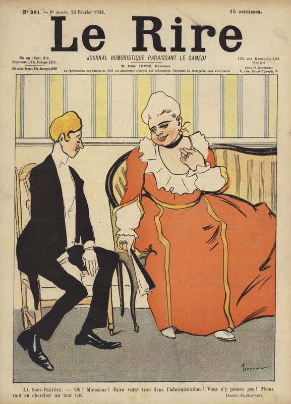 Illustrasjon for Le Rire av Pierre Georges Jeanniot