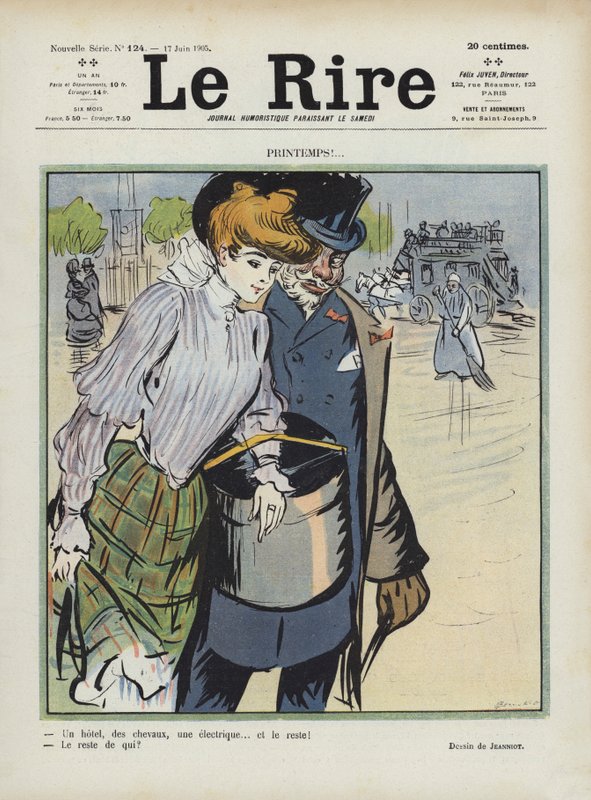 Illustrasjon for Le Rire av Pierre Georges Jeanniot