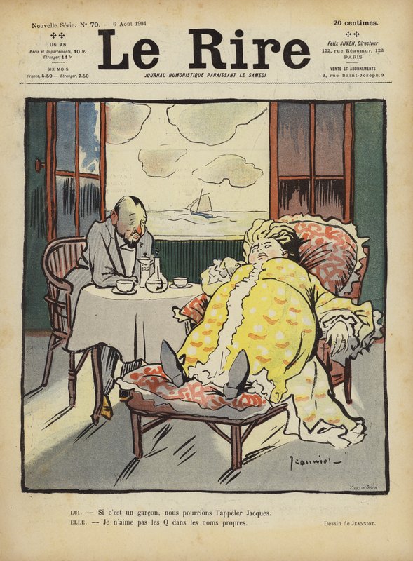 Illustrasjon for Le Rire av Pierre Georges Jeanniot