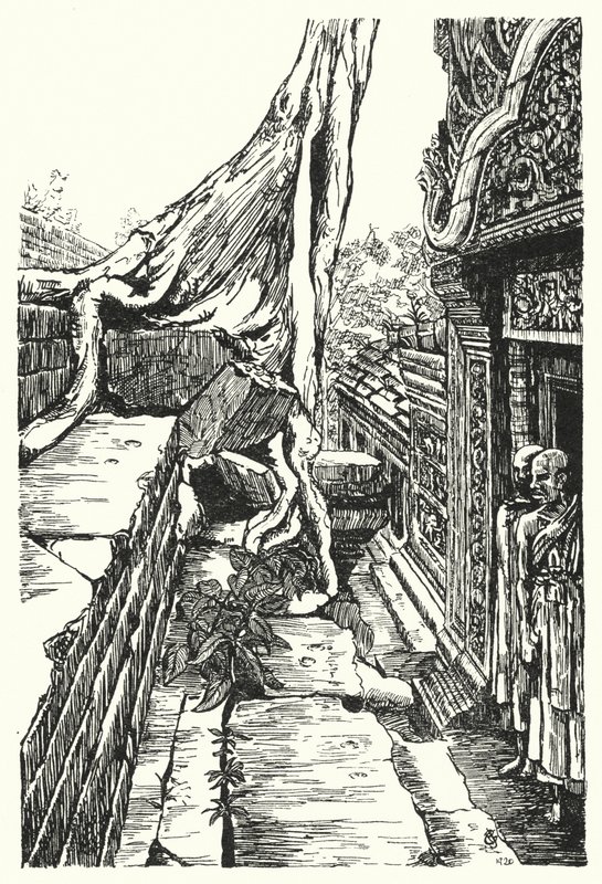 I andre etasje, Baphuon (gravering) av Pierre Jeannerat de Beerski