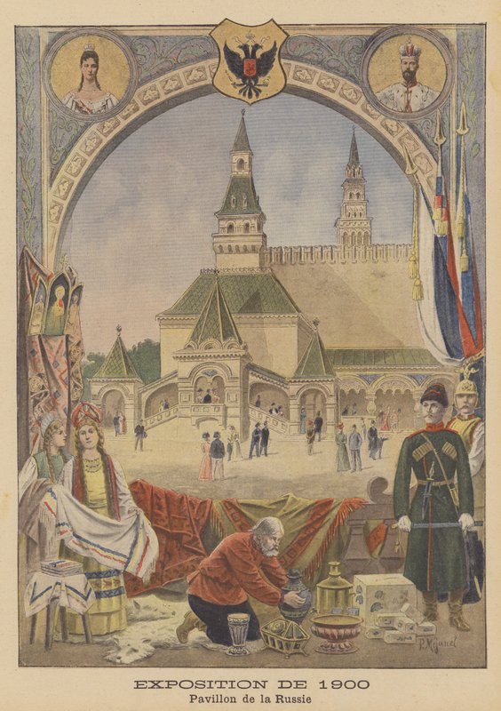 Den russiske paviljongen på Exposition Universelle i 1900 i Paris av Pierre Mejanel