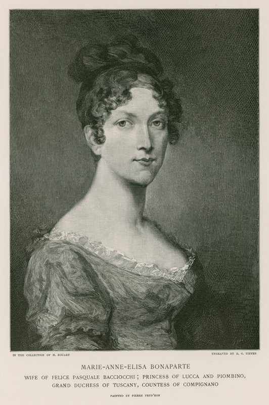 Elisa bonaparte av Pierre Paul Prudhon