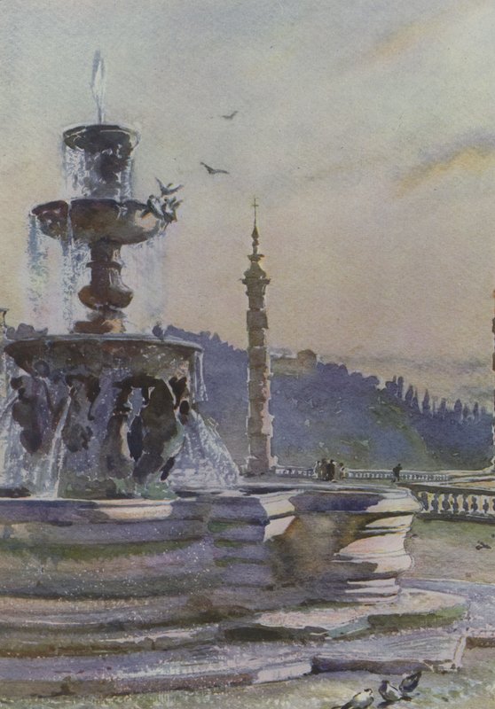 Frascati, Paul V-fontenen, Villa Mondragone av Pierre Vignal