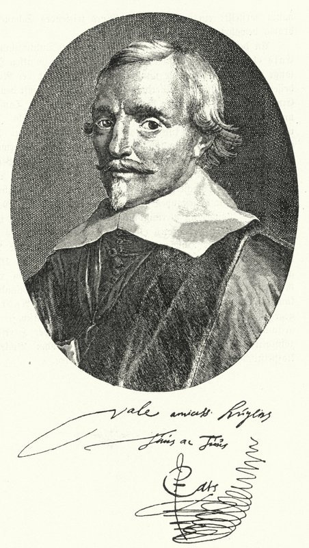 Jacob Cats , nederlandsk poet og diplomat (gravering) av Pieter (attr.to) Dubordieu