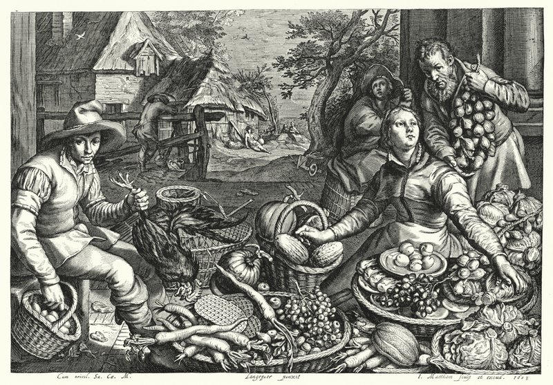 Grønnsaks- og fjærfeselgerne av Pieter 150708 75 after Aertsen