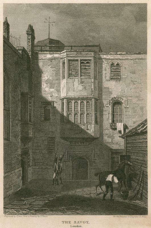 Savoy-fengselet, London av Pieter Jansz. Quast