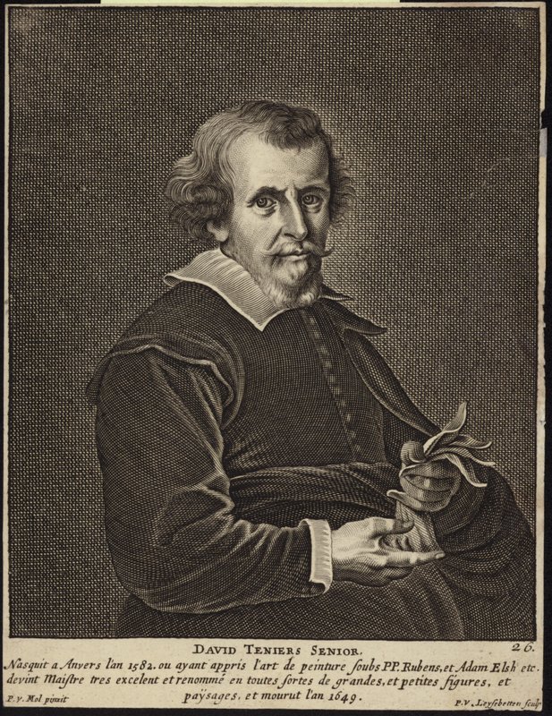 Portrett av David Teniers den eldste av Pieter van Mol