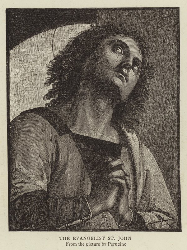 Evangelisten St John av Pietro Perugino
