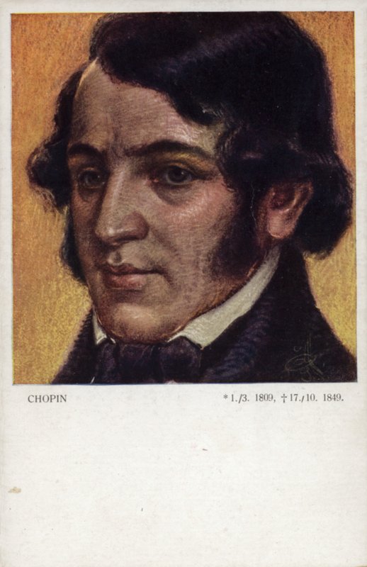 Frederic Chopin , polsk komponist og pianist (1810-1849) av Polish School