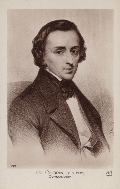 Frederic Chopin , polsk komponist og pianist (1810-1849) av Polish School