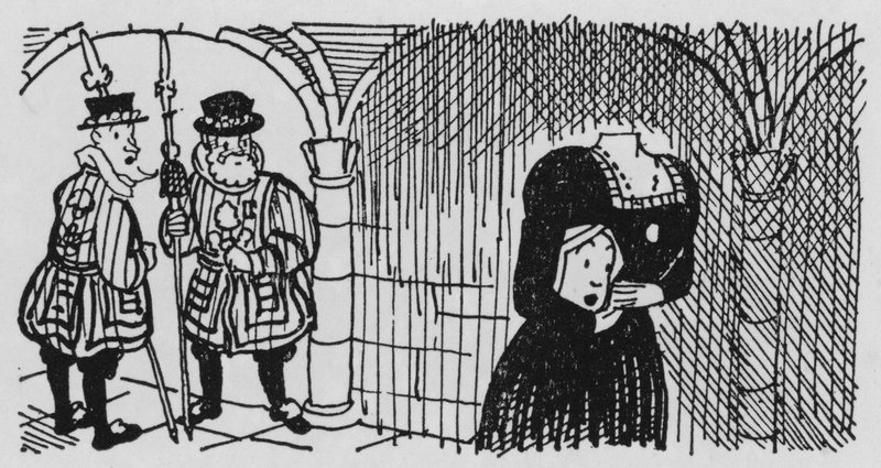 Ghost in the Tower of London (litho) av Pont