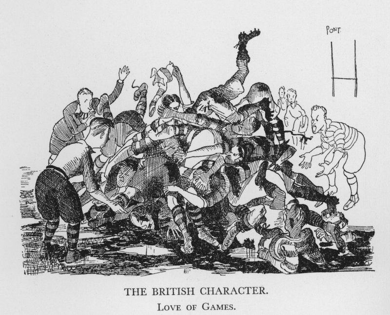 Den britiske karakteren, Love of Games (litho) av Pont