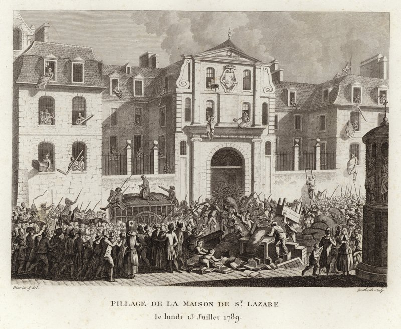 Plyndre huset til St Lazare av Prieur