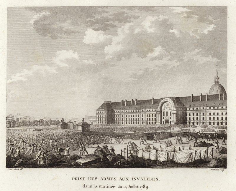 Til våpen på Les Invalides i Paris av Prieur