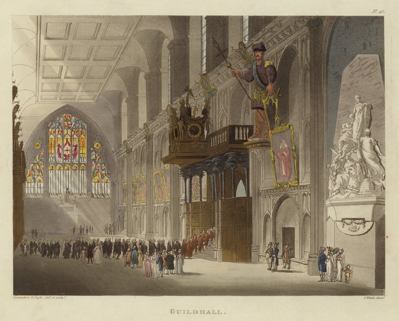 Guildhall av Pugin and Rowlandson